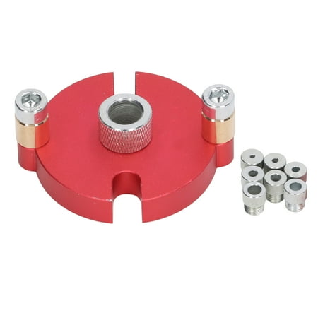 

Self Center Dowel Jig Aluminum Alloy Hole Puncher Locator Precise Positioning Dowel Drill Guide with 8 Drill Bushings