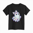 thumbnail image 4 of KPVEVIQ Toddler Girls Boys Halloween Shirts Fun Ghost Graphic T-Shirt Fall Tee Top Short Sleeve Cute Kids Clothes, 4 of 5