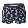 thumbnail image 6 of Men's Boxer Briefs, Yellow Green Red Hummingbird Soft Comfy Mens Underwear Boxer Briefs Breathable With Widen Waist, 6 of 7