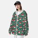 thumbnail image 3 of Fotbe Santa Hat Joy Green Festive Chaqueta con Protección Solar UPF 50+ para Hombre y Mujer, Camisa con Capucha y Bolsillos-Medium, 3 of 7