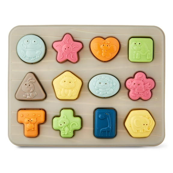 Spark Create Imagine 13-Piece Shape Sorting Sensory Puzzle, for Age Group 6 Months and up, 6m 