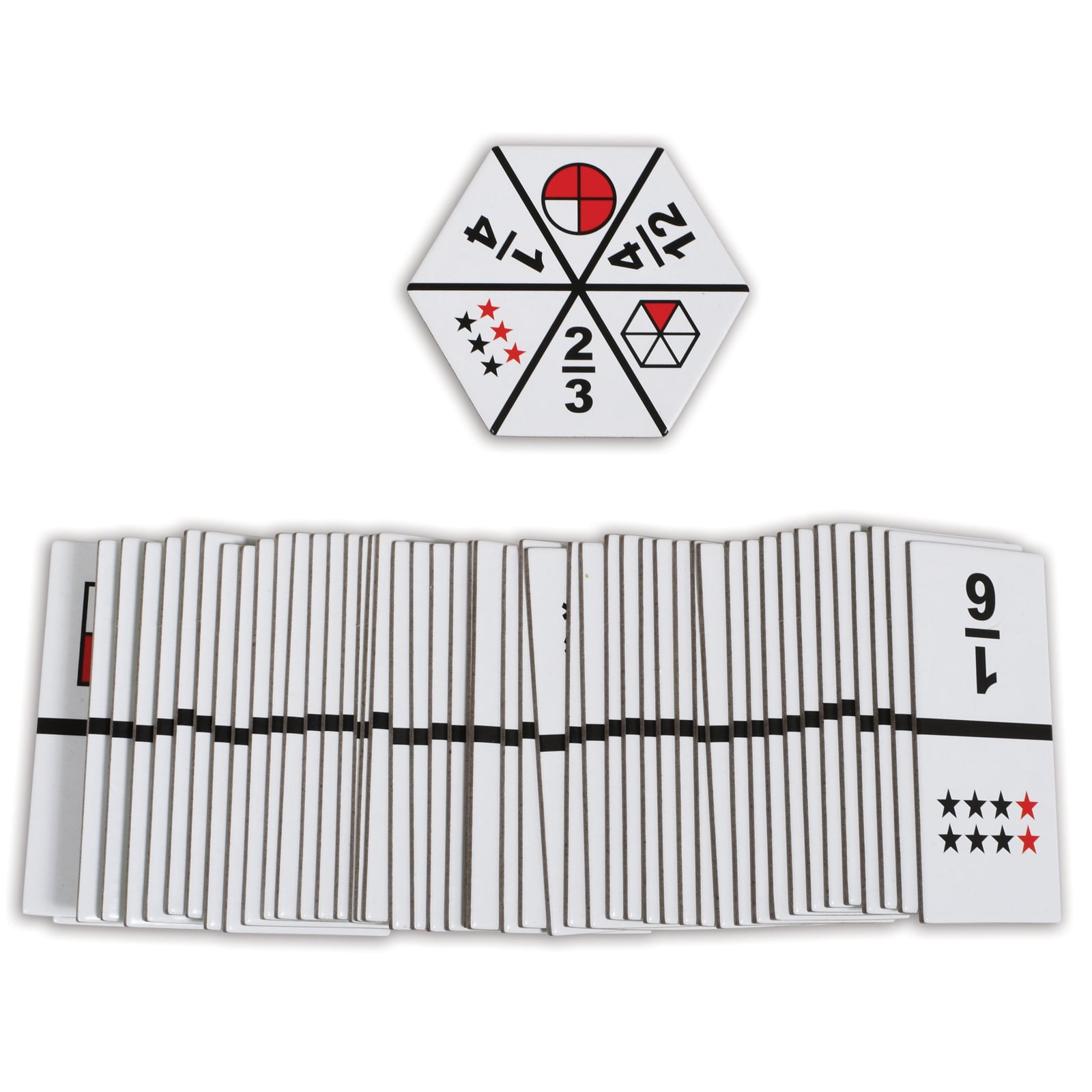 Learning Advantage The Original Fraction Dominoes - 45 Dominoes