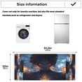 thumbnail image 4 of Halloween QueenWasher and Dryer Covers Dust-Proof and Oil Resistant Fridge Cover with 4 Storage Pockets Washing Machine Top Cover for Laundry Kitchen Home 51.2 x 22 In, 4 of 6