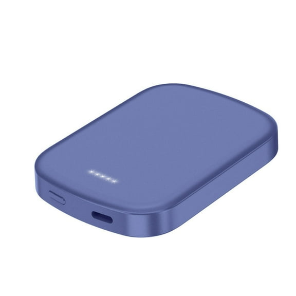 Chargomate Magnetic Portable Wireless Charger And Power Bank For Apple And Android - METALLIC BLUE