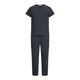 thumbnail image 5 of Ceisia Men's Solid Color Medical Scrubs Set V-Neck Short Sleeve Top Multi-Pocket Cargo Pants for Healthcare Workers Gray M Gifts, 5 of 8