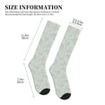 thumbnail image 2 of Lsque Retro Snake Pattern Sport Compression Socks for Men & Women 15-20 mmHg Knee High Nurse Pregnant Running Medical and Travel Athletic, 2 of 6