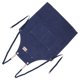 thumbnail image 4 of Delantal de lona de algodón ajustable con espalda cruzada y bolsillos para cocina, color azul, 4 of 14