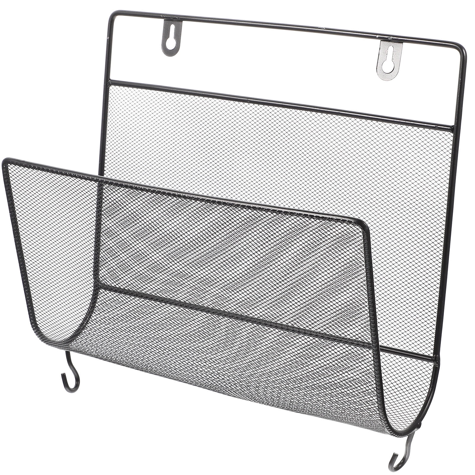 Raindrops 2pcs Hanging Wall File Organizer Wall Mount File Folder Book Iron Storage Rack