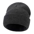 thumbnail image 1 of Sombreros de moda para mujer, cálidos, de invierno, informales, de punto, de lana, con dobladillo, para esquí, bufanda, 1 of 2