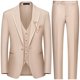thumbnail image 1 of Traje de esmoquin WEEN CHARM de 3 piezas, ajustado, formal, para hombres de negocios, 1 of 6