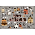 thumbnail image 3 of Marshall, Laura 14x11 Black Modern Framed Museum Art Print Titled - Spooky Village I Gray, 3 of 5