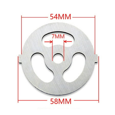 

Dreamhall 5# Stainless Steel Meat Grinder Plate Discs/Grinding Blades for Food Chopper and Meat Grinder Machinery Parts 3 Holes