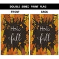 thumbnail image 3 of Hello Fall Leaves Garden Yard Flag 12.5"x 18" Double Sided Polyester Autumn Yellow Maple Leaf House Flag Banners for Patio Lawn Outdoor Home Decor, 3 of 6