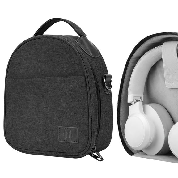Geekria Headphones Pouch Compatible with JBL Tune 770NC, Tune 570BT, EVEREST 750NC, EVEREST 710, Replacement Protective Travel Carrying Bag with Cable Storage (Grey)