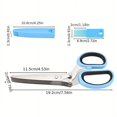 thumbnail image 3 of YOPTOP 1pc Stainless Steel Kitchen Scissors Multi Layer Kitchen Scissors Herb Scissors With 5 Blabe Multifunctional Kitchen Cutter With Brush Kitchen Green Onion Scissor Kitchen Gadgets K,Blue, 3 of 7