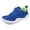 Blue, variant on Kids' Barefoot Shoes, Wide Toe Box Casual Sneakers with Soft Sole & Hook-and-Loop Strap for Active Play,12