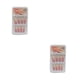 thumbnail image 4 of Soidarity 1 Juego de prensa de punta francesa en las uñas Gradient Extra Long Fashion Full Cover Ballerina Salon Kit de manicura para niñas Type9 NO9 Soidarity CBP262950, 4 of 6