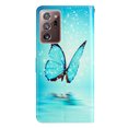 thumbnail image 3 of Nalacover Wallet Case for Samsung Galaxy Note 20 Ultra with Painting Pattern PU Leather Magnetic Kickstand Flip Folio Cover, Card Slots Holder Soft Silicone Shockproof Protective Case, Blue Butterfly, 3 of 8