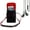 Black/Black, variant on BUNDLE: Vegan Leather Vertical Crossbody Smartphone Pouch Wallet (Black) & Deluxe Stereo Hands-Free Headset (Black) - for Smartphones up to 6.5-inch, Shoulder Strap, Headphones w/ Microphone
