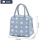 thumbnail image 2 of Bolsa térmica aislante de lona gris, bolsa de almuerzo impermeable para oficina, para mujeres, hombres, escuela y oficina, niñas y niños, 1 ud. ER, 2 of 5