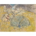 thumbnail image 2 of Theo van Hoytema 14x12 Gold Ornate Wood Frame and Double Matted Museum Art Print Titled - Shifting Peacock and Two Turkeys (1873 - 1917), 2 of 4