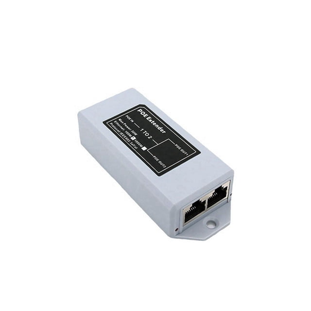 1 POE 2 Out 100M Standard POE 100M Rallonge Réseau Cascad Répéteur Rj45 Conforme IEEE 802.3AT/AF pour Caméra IP