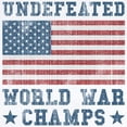 thumbnail image 2 of CafePress - Undefeated World War Champs Infant Bodysuit - Baby Light Bodysuit, Size Newborn - 24 Months, 2 of 4