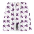 thumbnail image 4 of Puntoco Pantalones cortos deportivos para mujer, informales, de primavera y verano, cómodos, con cintura elástica, pantalones cortos con estampado de nueva moda para mujer, 4 of 5