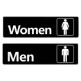 thumbnail image 1 of Letrero de baño, etiqueta de PVC para baño para mujeres y hombres, 1 of 4