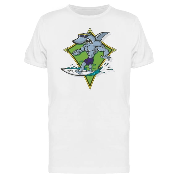 Cool Shark Surfing Tee Men's -Image by Shutterstock