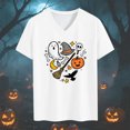 thumbnail image 5 of Women's T Shirt Short Sleeve Top Daily Tunic Blouse Graphic Blouse Casual Basic Tee, 5 of 5