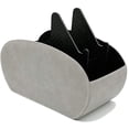 thumbnail image 4 of Support de Télécommande Organisateur de Table avec Support de Téléphone Taille Améliorée Caddy de Rangement en Cuir PU Stable avec 5 Compartiments Spacieux (Gris avec Support), 4 of 6