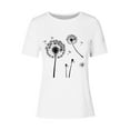 thumbnail image 4 of Posijego Women's T Shirts Printed Graphic Tee for Women Casual Crew Neck Basic Short Sleeve Tee Shirts, 4 of 4