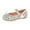Silver, variant on Otqutp Little Girls Sequin Dress Shoes Closed Toe Mary Janes Soft-Soled Princess Flats for Big Girls Glitter Shoes Flats