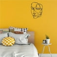 thumbnail image 3 of Yuarrent Línea abstracta Arte de pared Caras simples Arte de pared de metal Arte minimalista Arte geométrico para la decoración de la sala de estar Decoración del hogar largo Yuarrent HA045129-01, 3 of 6