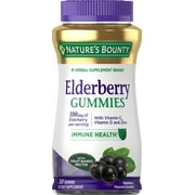 Nature's Bounty Elderberry Gummies, Contains Vitamin A, C, D, E and Zinc, 50 Gummies