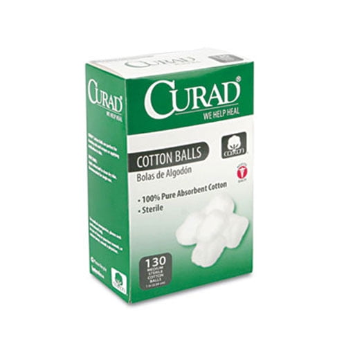 Curad Sterile Cotton Balls, 130 Ea
