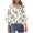 White-Shirts, variant on Jsaierl Women's 3/4 Length Flounce Sleeve Tops Casual V Neck Shirts Dressy Print Ladies Blouses Going Out Vacation Tunic Top S-2XL