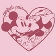 thumbnail image 2 of Girl's Mickey & Friends The Perfect Pair Heart  Graphic Tee Light Pink Medium, 2 of 4