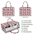 thumbnail image 2 of Large Capacity Tote Bag,Red Football Helmets with Bows Pattern Handbag Fashion Luxury Tote Bag,15.7"x13"x 5.1" Inches,Laptop Compatible, 2 of 6
