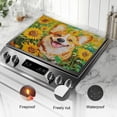 thumbnail image 4 of Silicone Stove Mat for Glass Top Stove, Delightful Sunflower - Loving Corgi Electric Stove Cover Mat, 28 x 20 Inch Heat - Resistant Gas Gtove Burner Covers Glass Stove Top Protector, 4 of 4