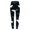 thumbnail image 4 of Yeaiivve Leggings for Women High Waist Halloween Cartoon Bat Star Tights Tummy Control Butt Lift Workout Legging Soft Stretch Yoga Pants Idea Gift for Holiday XL, 4 of 6