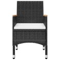 thumbnail image 3 of vidaXL 5 Piece Garden Dining Set Black, 3 of 5