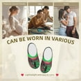 thumbnail image 7 of Lsque Neon Desert Moon Pattern Womens Comfort Cotton on Scuff With Memory Foam and Anti-skid Sole Slipper-39/40, 7 of 7