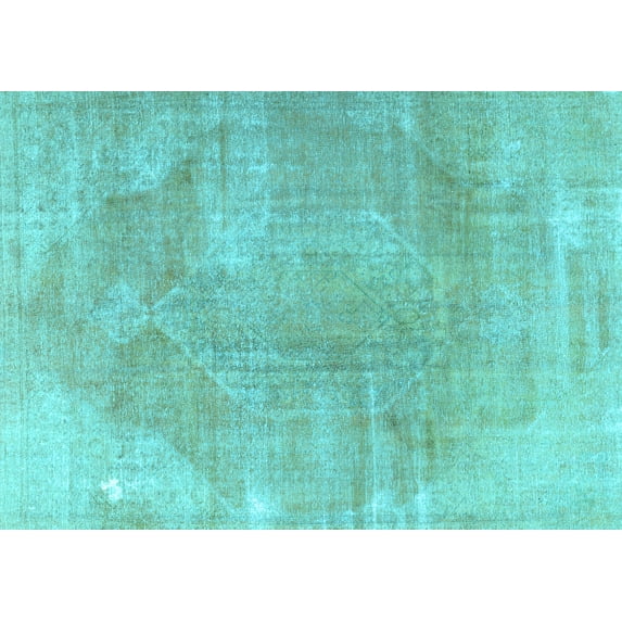 Ahgly Company Indoor Rectangle Persian Light Blue Traditional Area Rugs, 2' x 4'