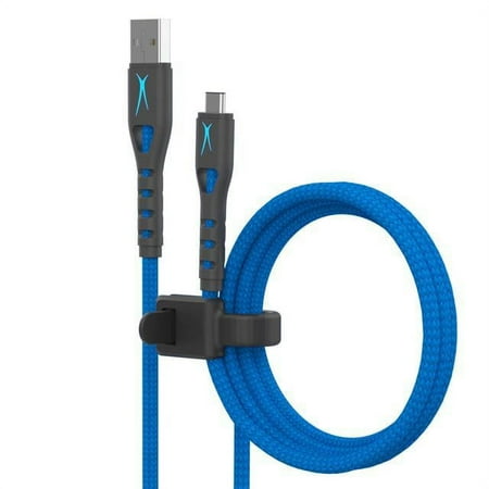 Lot of 2 Altec Lansing Luma 10ft Playstion & Micro Light-Up LED Extra Long Charging Cable