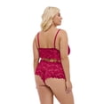 thumbnail image 3 of MINTREUS Lingerie for Women Lace Pajamas Lingerie Set High Waist Sleepwear Bra and Panty 2 Piece Nightwear S-2XL, 3 of 5