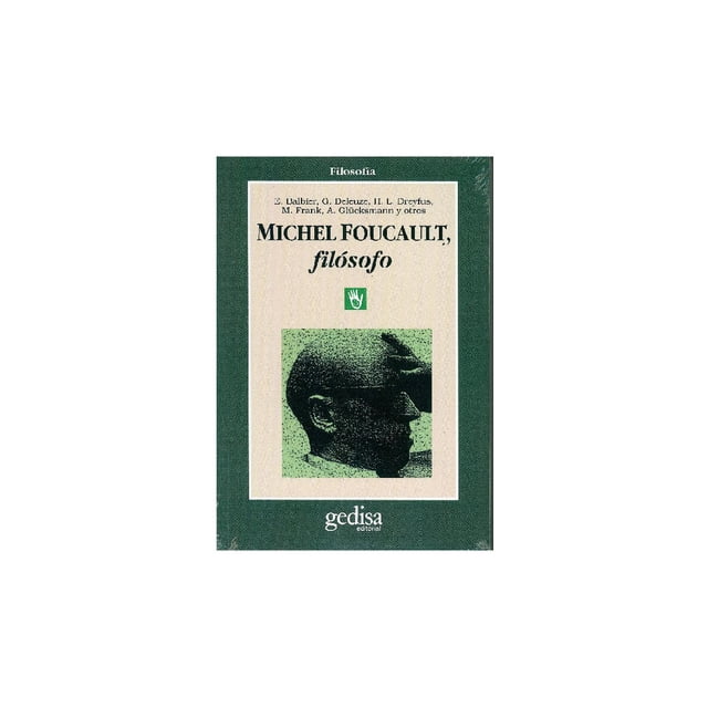 Michel Foucault, filósofo Gedisa 9788474323894