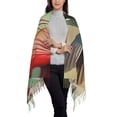 thumbnail image 2 of Sikiie Hummingbird Floral Paradise Shawl Wraps Big Scarf Tassel Fall Winter Thick Scarf Warm Shawl Women Fall Gifts, 2 of 8