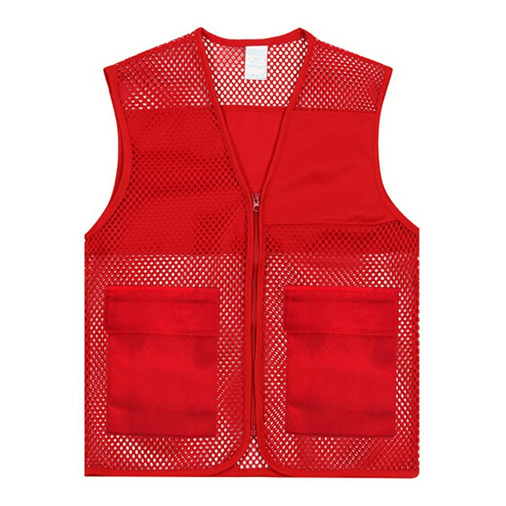 Toptie TOPTIE Adult Mesh Volunteer Vest Activity Team Supermarket